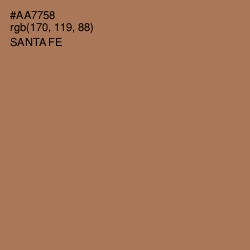 #AA7758 - Santa Fe Color Image